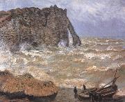 Claude Monet Etretat,Rough Sea oil on canvas